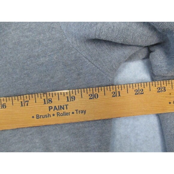 Abercrombie and Fitch Hoodie Large Gray Pocket Pullover Sweatshirt Spell Out - Picture 8 of 13